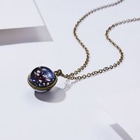 Fashion Starry Sky Alloy Plating Glass Unisex Necklace main image 3