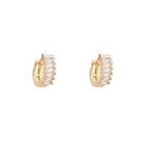 Fashion Geometric Copper Plating Zircon Earrings 1 Pair main image 5