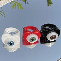 Fashion Eye Resin Stoving Varnish Women's Rings 1 Piece main image 1