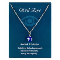 Stainless Steel Fashion Metal Eye Pendant Necklace sku image 1