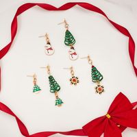 Fashion Christmas Tree Alloy Plating Women's Drop Earrings 1 Pair main image 1