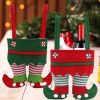 Christmas Fashion Color Block Cloth Party Gift Wrapping Supplies 1 Piece main image 4
