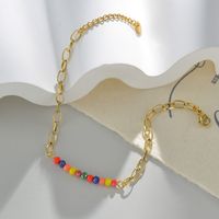 Mode Géométrique Acier Inoxydable Placage Bracelets main image 3