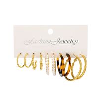 Fashion Butterfly Alloy Plating Inlay Artificial Pearls Women's Hoop Earrings 1 Set sku image 3