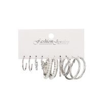 Fashion Butterfly Alloy Plating Inlay Artificial Pearls Women's Hoop Earrings 1 Set sku image 4