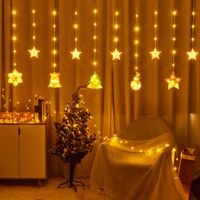 Christmas Christmas Star Snowman Arylic Party String Lights main image 1