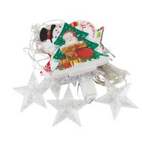 Noël Noël Star Bonhomme De Neige Arylique Fête Guirlandes Lumineuses main image 3