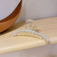 Fashion Geometric Alloy Plastic Plating Artificial Pearls Hair Claws sku image 1