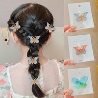 Cute Gradient Color Butterfly Alloy Hair Clip main image 5