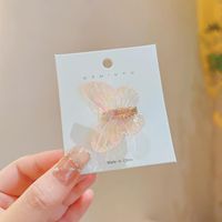 Cute Gradient Color Butterfly Alloy Hair Clip sku image 1