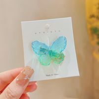 Cute Gradient Color Butterfly Alloy Hair Clip sku image 7