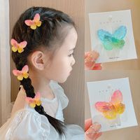 Cute Gradient Color Butterfly Alloy Hair Clip main image 2