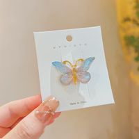 Cute Gradient Color Butterfly Alloy Hair Clip sku image 6