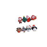 Cartoon Style Santa Claus Synthetic Resin Hair Clip main image 2