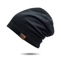 قبعة صغيرة قطيفة بتصميم بسيط للجنسين بلون واحد main image 7