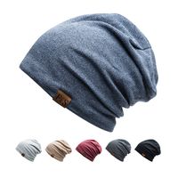 Unisex Simple Style Solid Color Plush Beanie Hat main image 1
