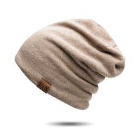Unisex Simple Style Solid Color Plush Beanie Hat sku image 1