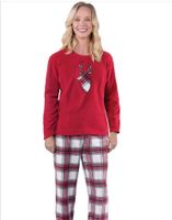 Fashion Plaid Elk Cotton Blend Polyester Pants Sets Casual Pants Family Matching Outfits main image 3