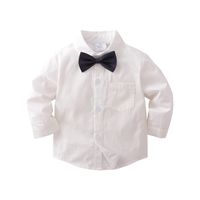 British Style Solid Color Cotton Boys Clothing Sets main image 3