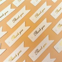 Fashion Tag Gift Decoration Gilding Dovetail Paper Card Listed Label main image 5