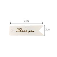 Fashion Tag Gift Decoration Gilding Dovetail Paper Card Listed Label sku image 2