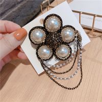 Rétro Géométrique Alliage Diamant Perles Artificielles Femmes Broches sku image 2