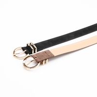 Elegant Solid Color Pu Leather Alloy Women's Leather Belts main image 5