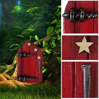 Miniature Fairy Garden Dwarf Door Tree Decorations main image 2