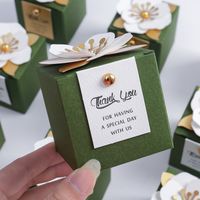 Valentinstag Brief Quadrat Blume Papier Hochzeit Zubehör Für Geschenkverpackungen 1 Stück main image 2