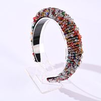 Bohemian U Shape Color Block Crystal Hair Band 1 Piece sku image 9