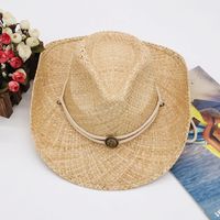 Unisex Fashion Solid Color Crimping Cowboy Hat main image 3