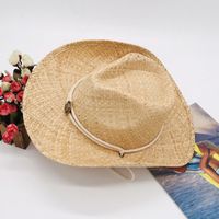Unisex Fashion Solid Color Crimping Cowboy Hat sku image 2