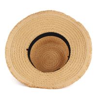 Women's Casual Solid Color Flat Eaves Sun Hat main image 3