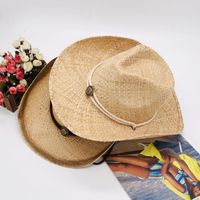 Unisex Fashion Solid Color Crimping Cowboy Hat main image 6