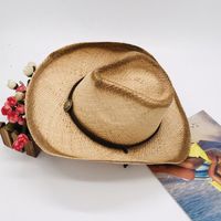 Unisex Fashion Solid Color Crimping Cowboy Hat sku image 1