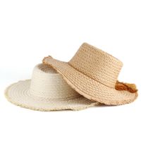 Women's Casual Solid Color Flat Eaves Sun Hat main image 4