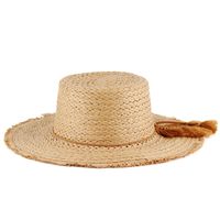 Women's Casual Solid Color Flat Eaves Sun Hat main image 1