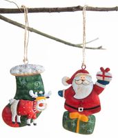 Christmas Christmas Snowman Elk Iron Party Hanging Ornaments main image 3