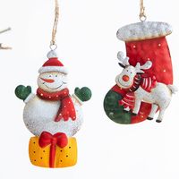 Christmas Christmas Snowman Elk Iron Party Hanging Ornaments main image 5