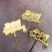 Birthday Letter Arylic Party Cake Decorating Supplies 1 Piece main image 1