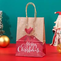 Christmas Fashion Santa Claus Letter Kraft Paper Festival Gift Wrapping Supplies 1 Piece sku image 1