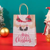 Christmas Fashion Santa Claus Letter Kraft Paper Festival Gift Wrapping Supplies 1 Piece sku image 3