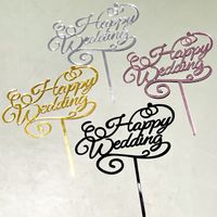Valentine's Day Letter Arylic Wedding Cake Decorating Supplies main image 1