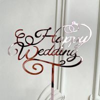 Valentine's Day Letter Arylic Wedding Cake Decorating Supplies main image 3