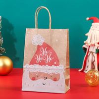 Christmas Fashion Santa Claus Letter Kraft Paper Festival Gift Wrapping Supplies 1 Piece sku image 2