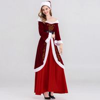 Christmas Vintage Style Color Block Stage Costume Props main image 4