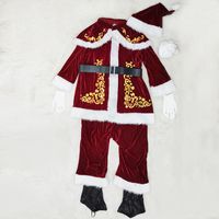 Christmas Vintage Style Color Block Stage Costume Props main image 3