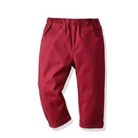 Fashion Solid Color Elastic Waist Cotton Boys Pants main image 4