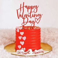 Valentine's Day Letter Arylic Party Cake Decorating Supplies 1 Piece sku image 3