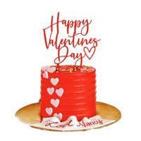 Valentine's Day Letter Arylic Party Cake Decorating Supplies 1 Piece main image 2